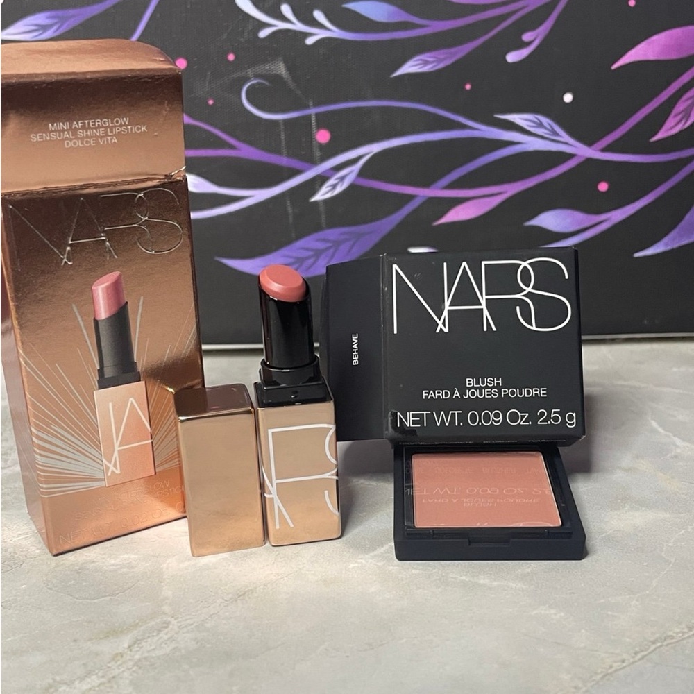 NARS Mini Afterglow Blush and Lipstick Set - Soft Pink